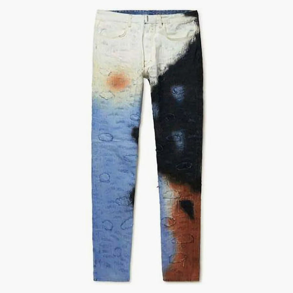 DETCHY DRECTRETED JEANS multicolore