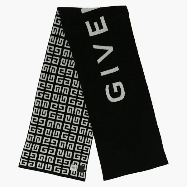 Givenchy Double Face 4G Logo Scarf Black/White