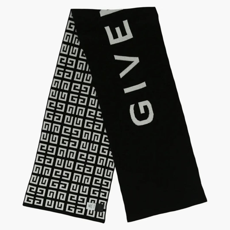 Givenchy Double Face 4G Logo Scarf Black/White