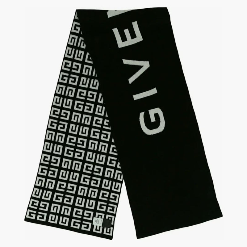 Givenchy Double Face 4G Logo Scarf Black/White