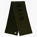 Givenchy Double Face 4G Scarf Black/Kaki