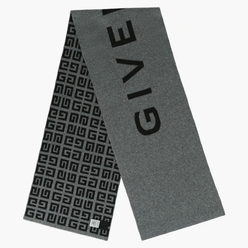 Givenchy Double Face Logo Scarf Grey/Multi