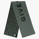 Givenchy Double Face Logo Scarf Grey/multi
