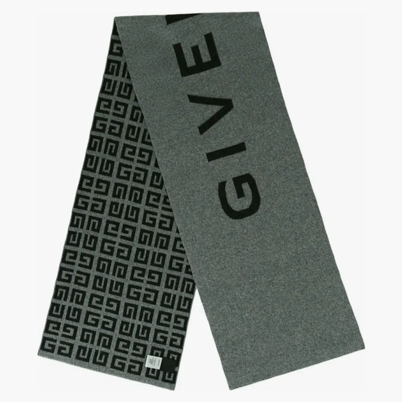 Givenchy Double Face Logo Scarf Grey/Multi