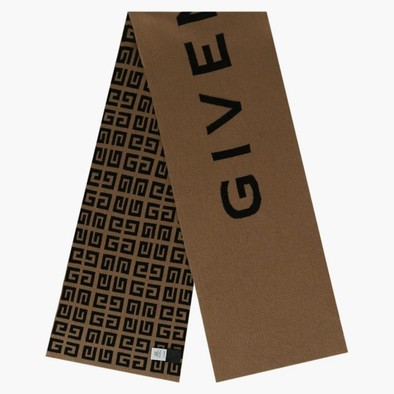 Givenchy Double Face Logo Scarf Havana/Black