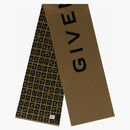 Givenchy Double Face Logo Scarf Habana/Negro