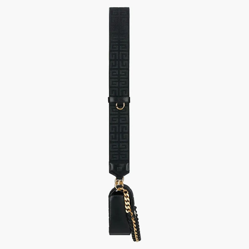 Sacca di tela ricamata Givenchy piccola 4g nero