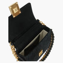 Sacca di tela ricamata Givenchy piccola 4g nero