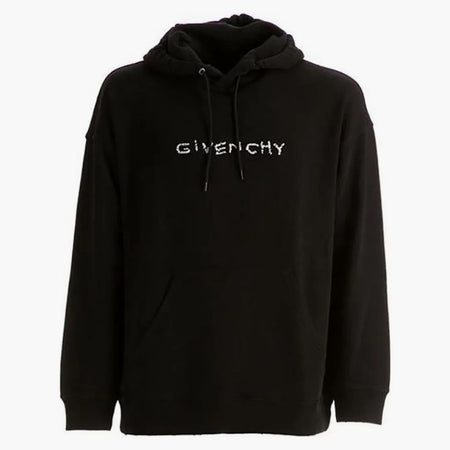 Givenchy Embroidered Imperfect Logo Sweatshirt Black