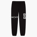 Jogger ricamato Givenchy nero/bianco