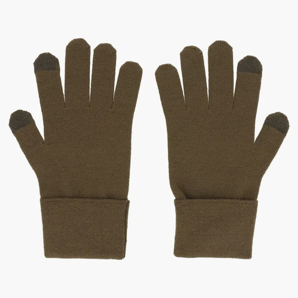 Givenchy broderade logotyphandskar svart/khaki