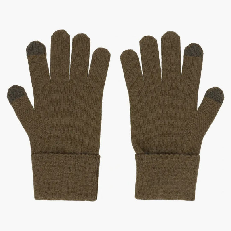 Givenchy broderade logotyphandskar svart/khaki