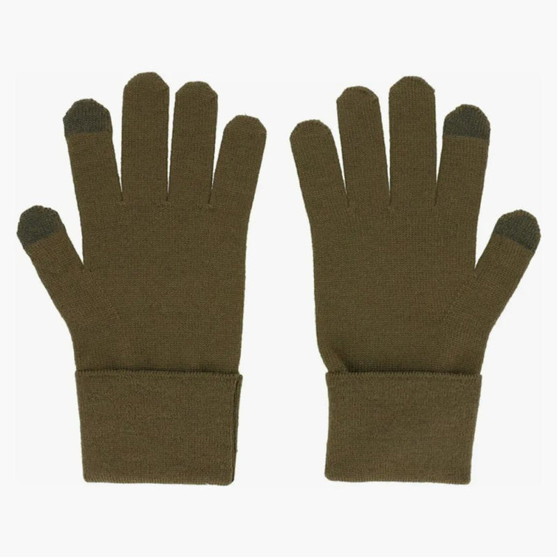 Givenchy broderade logotyphandskar svart/khaki