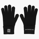Givenchy Embroidered Logo Gloves Black/White
