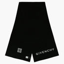 Givenchy Embroidered Logo Scarf Black/White