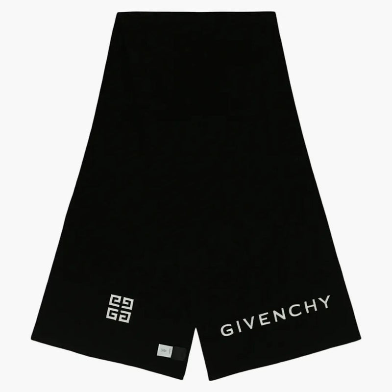 Logo ricamato Givenchy Scarf nero/bianco