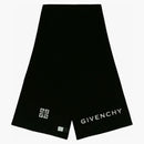 Givenchy Embroidered Logo Scarf Black/White