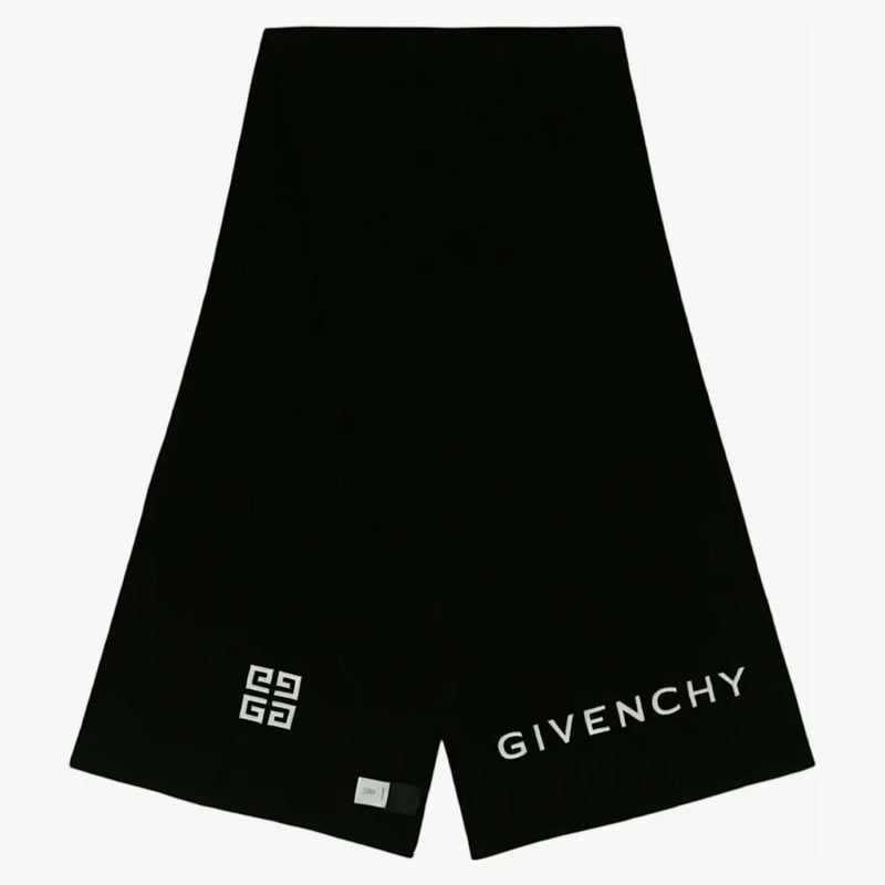 Logo ricamato Givenchy Scarf nero/bianco