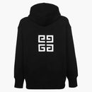 Givenchy Front Logo Heavy Brushed Hooded Sweatshirt Black