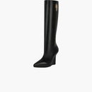 Givenchy g-lock Knea-high Stivali a cuneo nero (donne)