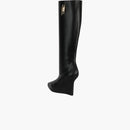 Givenchy g-lock Knea-high Stivali a cuneo nero (donne)