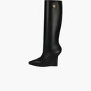Givenchy g-lock Knea-high Stivali a cuneo nero (donne)