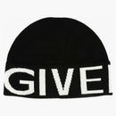 Givenchy Jacquard logo gorro negro/blanco