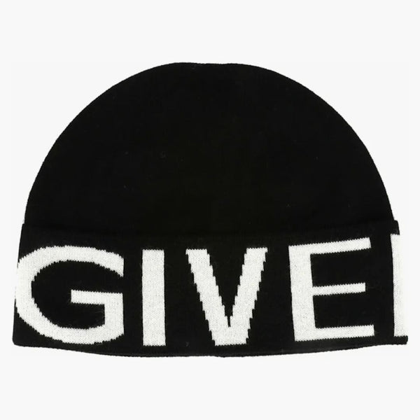 Givenchy Jacquard Logo Beanie Black/white