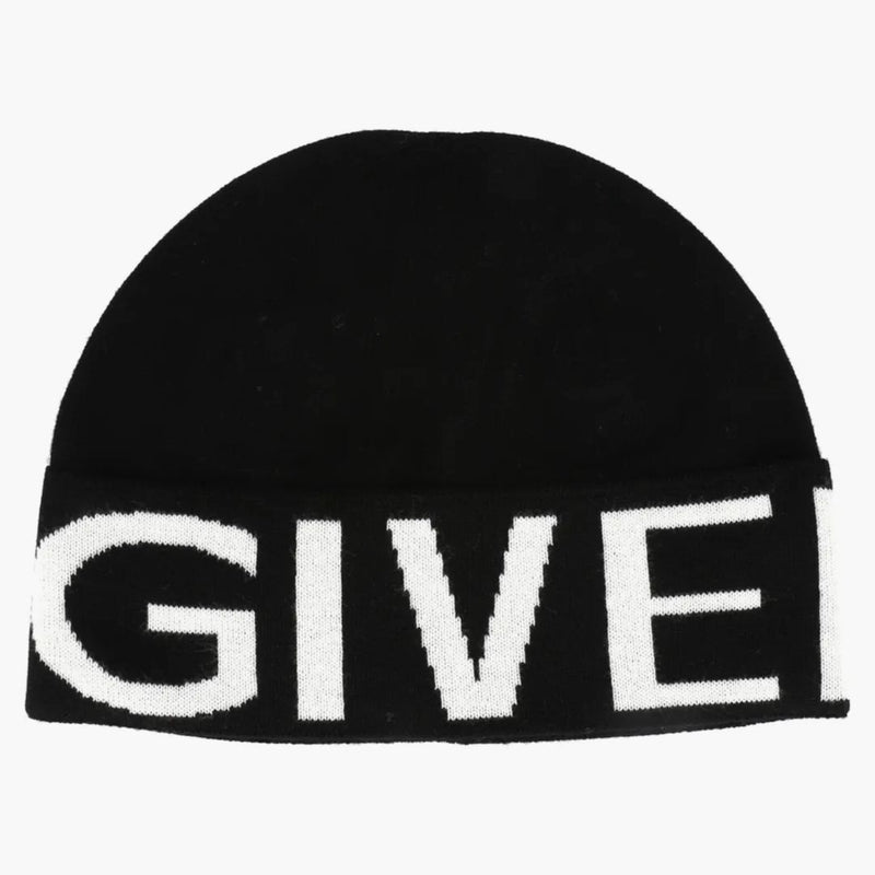 Givenchy Jacquard Logo Beanie Black/white