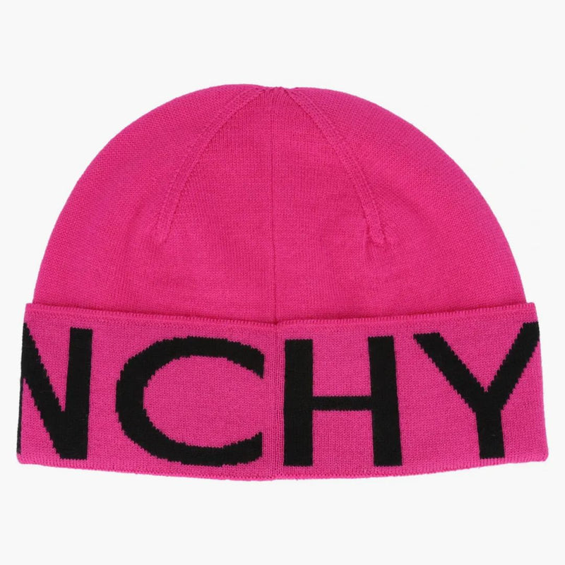 Givenchy Jacquard logo Beanie Pink/Black