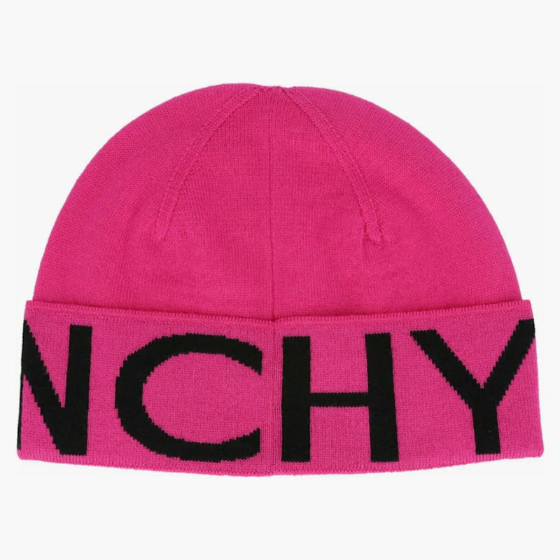 Givenchy Jacquard logo Beanie Pink/Black
