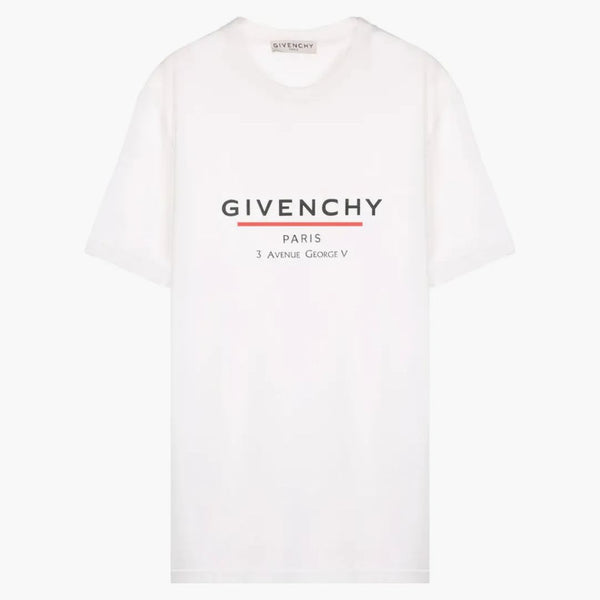 T-shirt oversize etichetta Givenchy bianca