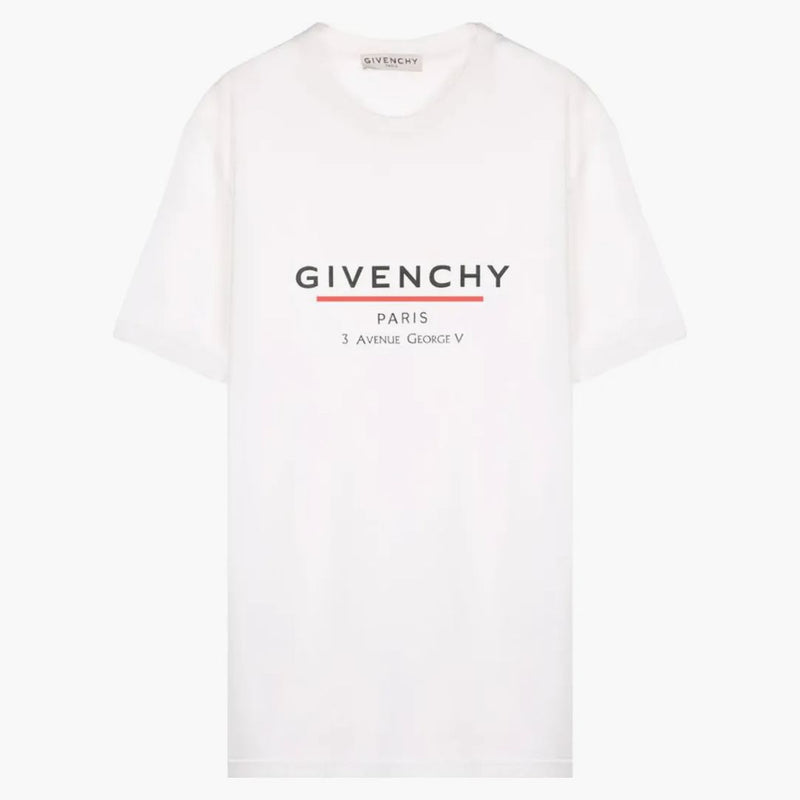 T-shirt oversize etichetta Givenchy bianca