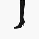 Givenchy Lace-Up Knea-high Knit Boots Black (Women's)