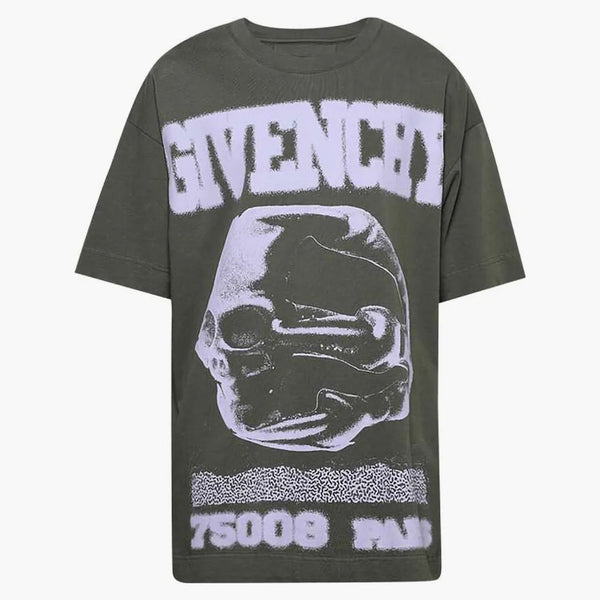 Givenchy logo ring tryckt crewneck t-shirt grå