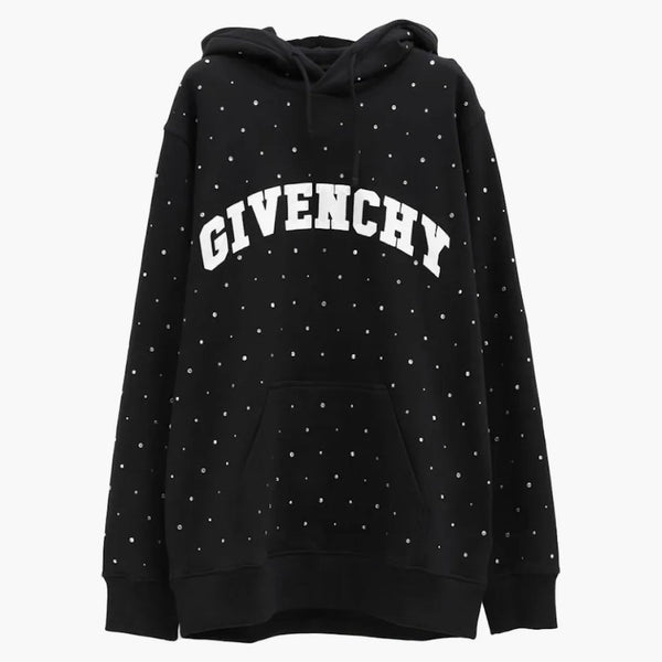 GIIVENCHY LOGO Strass Hoodie Black
