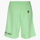 Shorts di sudore del logo Givenchy Green