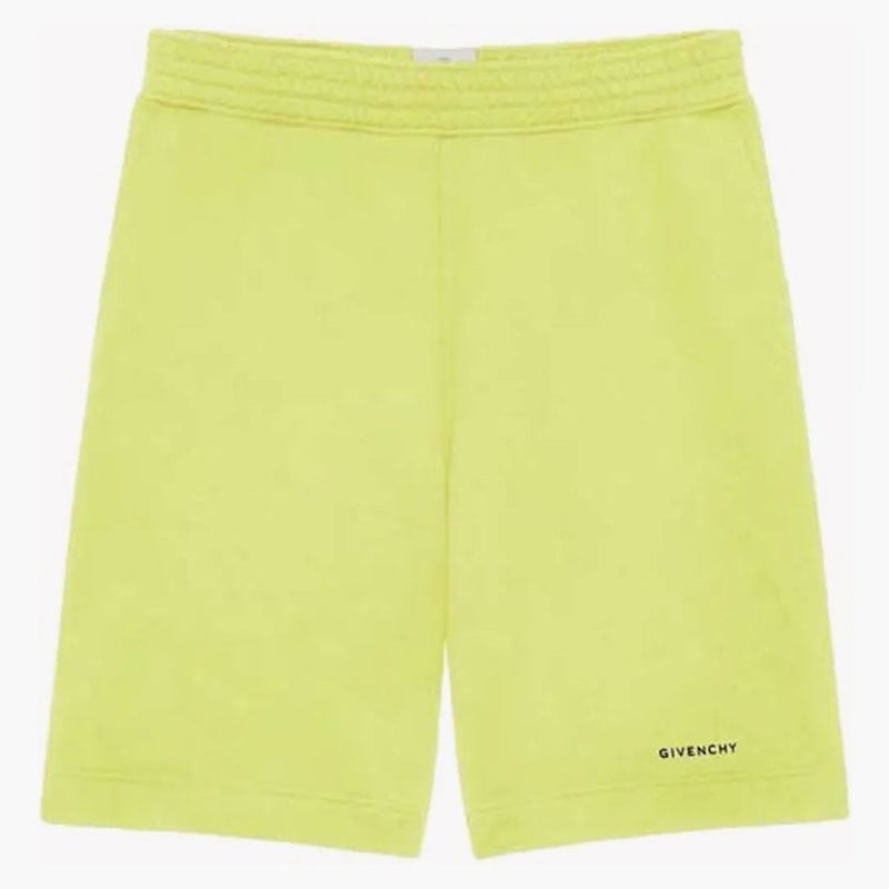 Givenchy Logo Sweatshorts Acid Yellow