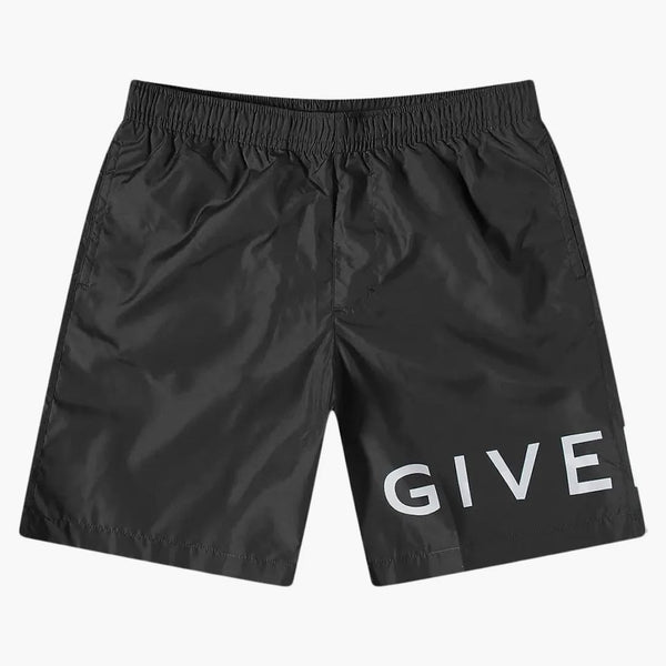 Givenchy Logo Swim Swim Shorts svart/vit