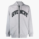 Givenchy Logo Zip Hoodie Jacket Gray/Black