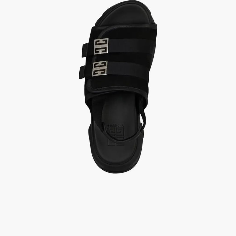 Sandali marshmallow givenchy in pelle scamosciata nera