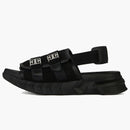 Givenchy Sandalias de marshmallow de cuero de gamuza negra