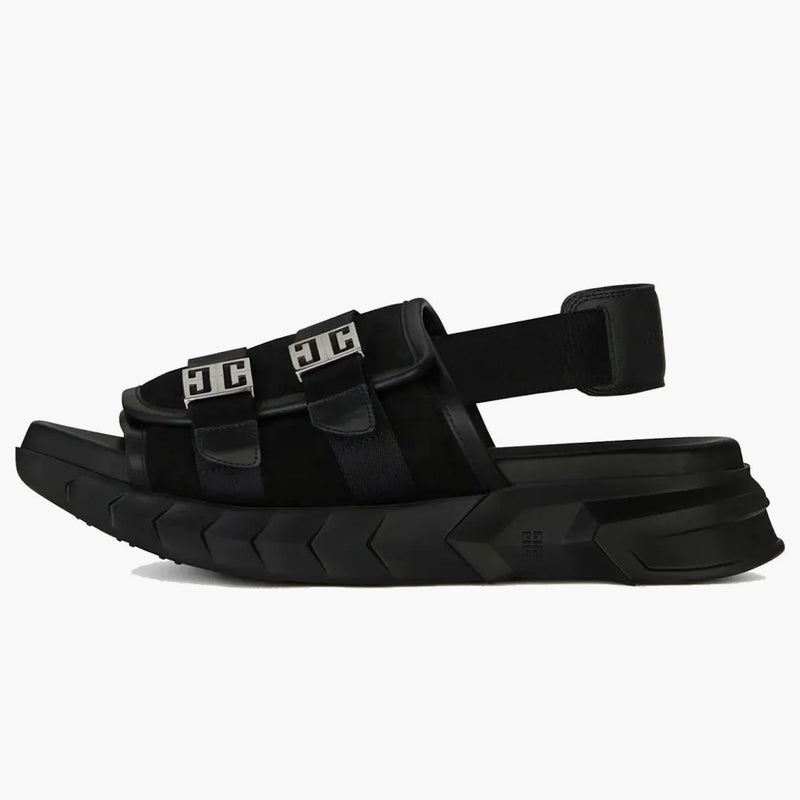Sandali marshmallow givenchy in pelle scamosciata nera