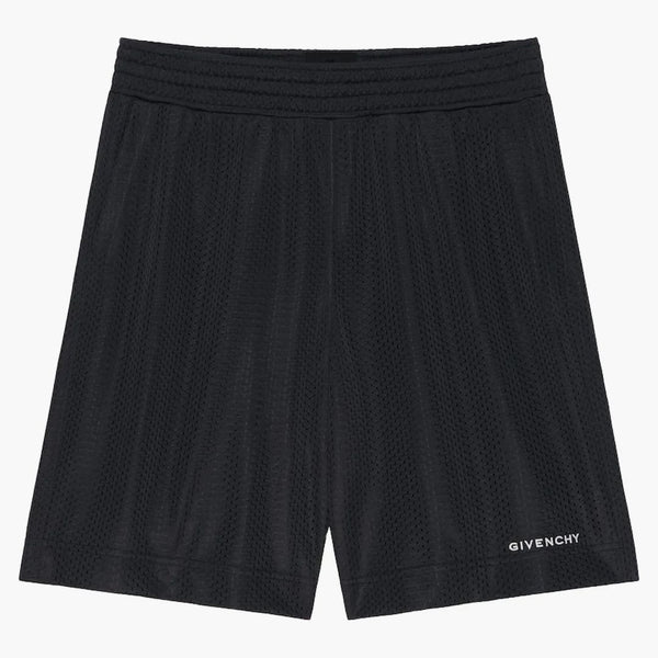 Pantaloncini di bermuda in mesh givenchy neri