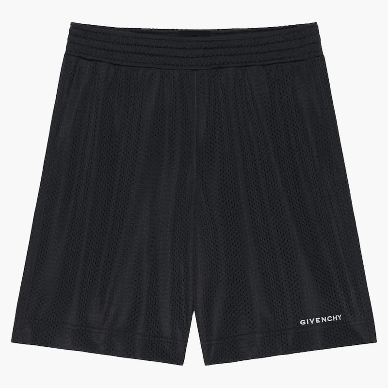 Pantaloncini di bermuda in mesh givenchy neri