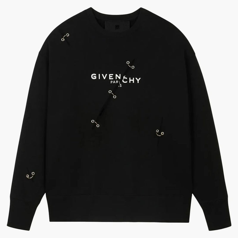 Dettagli in metallo Givenchy Felpa di grandi dimensioni Black