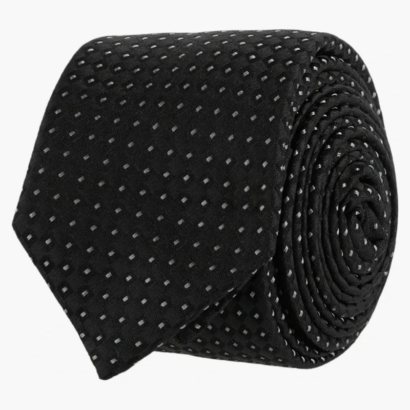 Givenchy Micro Design Silk Tie Black