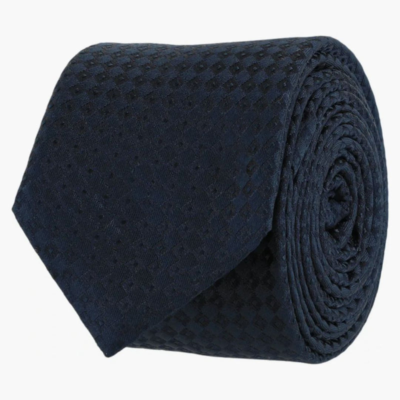Givenchy Micro Design Silk Tie Navy