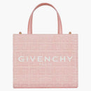 Borsa per la spesa Givenchy Mini G-tote in tela ricamata 4G Pink