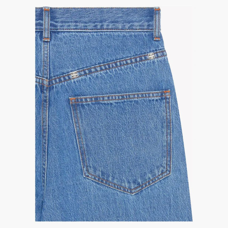 Jeans in denim oversize di givenchy blu profondo